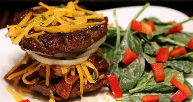Inside Out Bacon Burger
