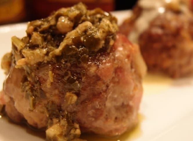 Bacon and Mozzarella Meatballs